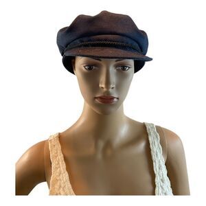 Brooklyn Hat Co Women blue  Sailor Hat Custom Headwear Newsboy. Size M.